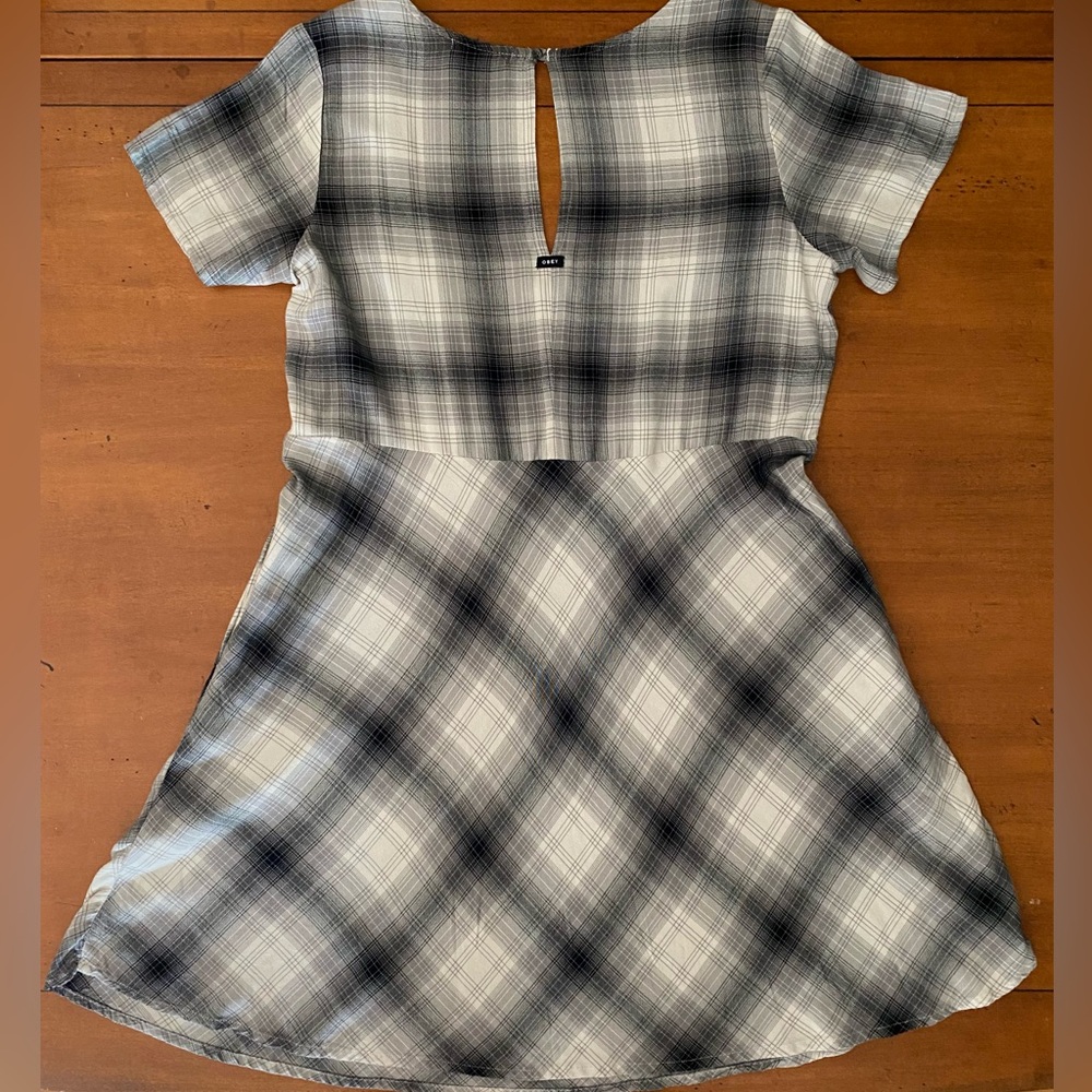 NWOT OBEY Plaid Skater Dress • XL - Picture 8 of 11